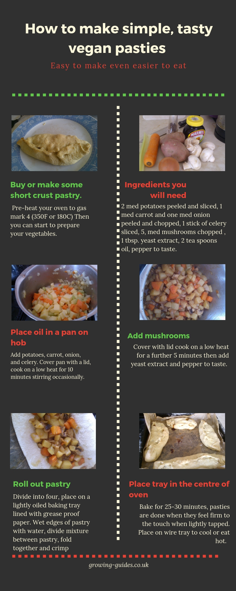 how to make the easiest, tastiest vegan pasties ever!