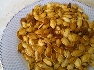 squash seeds (don't waste good food)